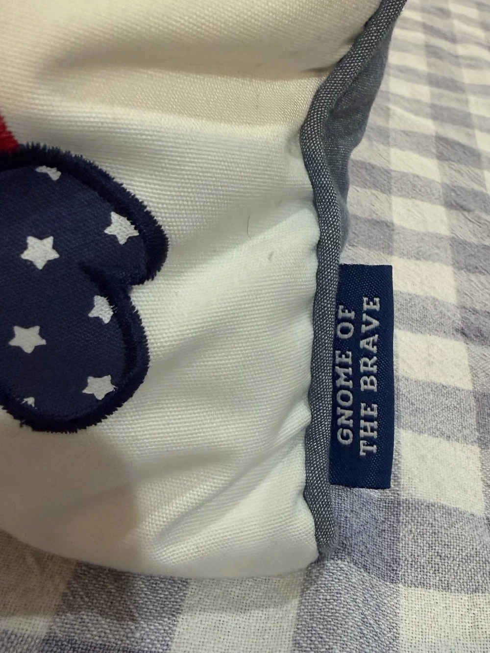 Patriotic Gnome Holiday Pillow Cover – Red, White & Blue
